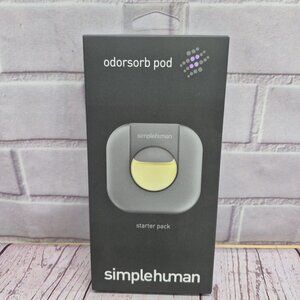 SimpleHuman Odorsorb Pod Starter Pack 1 Holder + 2 Pods Odor Neutralizer Sealed